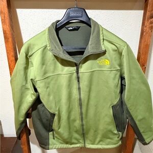 The North Face Olive green and Dark Green Fleece Jacket